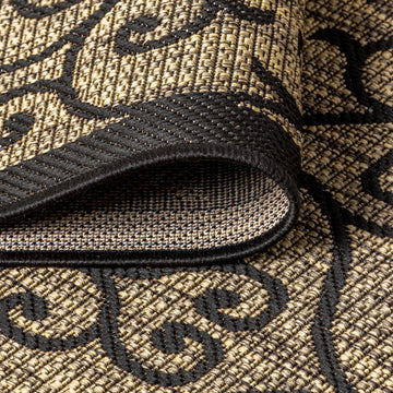 Madrid Vintage Filigree Textured Weave Indoor/outdoor Area Rug